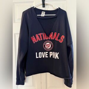 PINK Victoria's Secret Washington Nationals Sweatshirt
